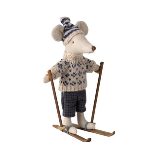 Winter Mouse with Ski Set, Dad