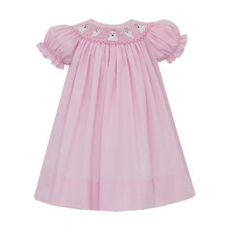 Bishop Dress with Hand-smocking - Ghosts