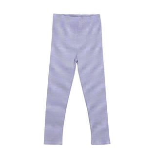 Classic Straight Leggings - Lilac Stripe