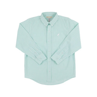 Dean's List Dress Shirt - Turks Teal Windowpane