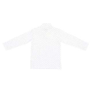 Pima Turtleneck - Red Bitty Dot