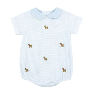 Peter Knit Bubble with Embroidery - Puppy