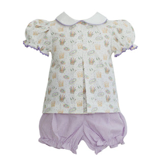 *COMING SOON* Isabelle Bloomer Set - Mardi Gras