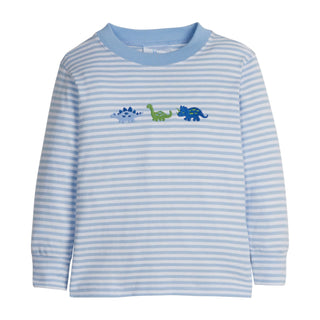 Embroidered Long-sleeve T-shirt - Dinosaurs