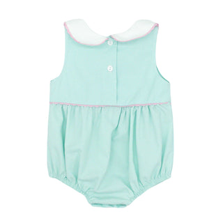 Girls Collared Bubble with Ric Rac - Mint