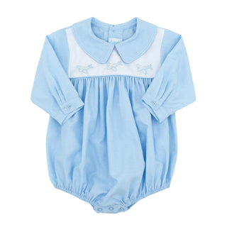 Boys Long-sleeve Peter Pan Collared Bubble with Hand-embroidery - Planes