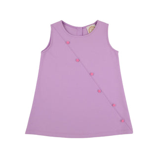 Blake Button Dress (Knit) - Valley High Violet