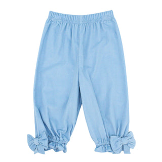 Noelle Bow Pants (Corduroy) - Light Blue