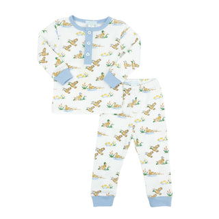 Boys Pima Pajama Set - Mallard Print