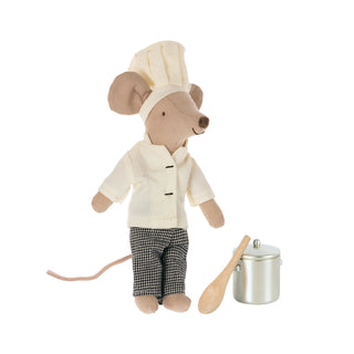 Chef Mouse with Soup Pot & Spoon - Boxed