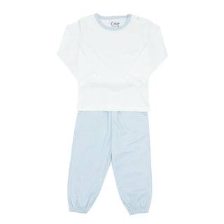 Boys Pima Long-sleeve Top and Pant Set