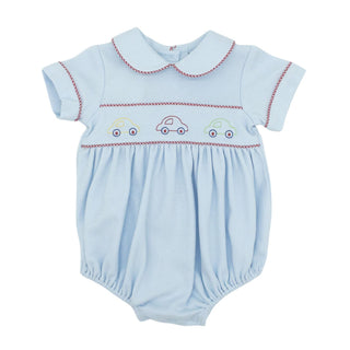 Boys Knit Carson Bubble with Embroidery - Cars