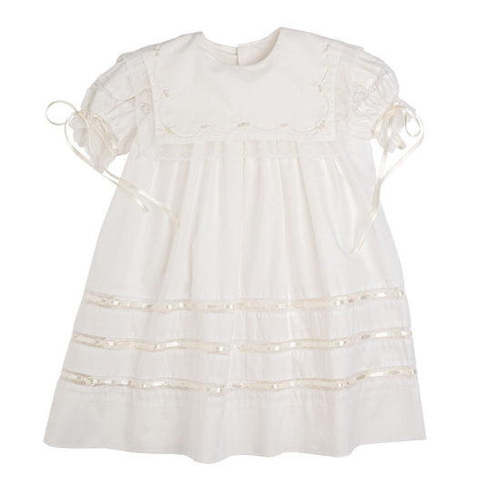 *PRE-ORDER* Elle A Dress - Batiste with Rosebud Embroidery