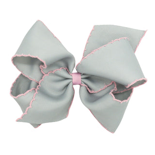 Classic Grosgrain Moonstitch Hair Bow