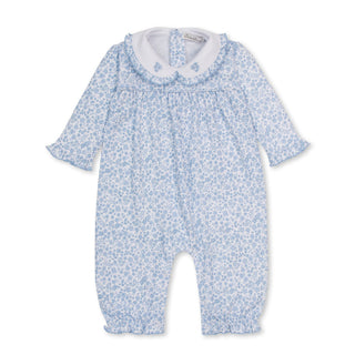 Printed Playsuit with Embroidery - Fall Blooms
