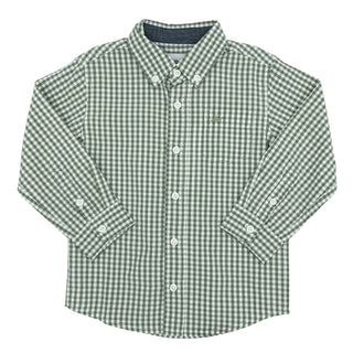 Button-down Shirt - Moss Plaid