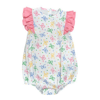 *PRE-ORDER* Girls Pima Knit Blake Bubble - Pastel Bows