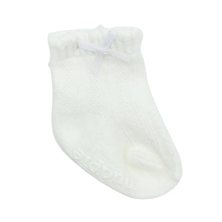 Baby Socks - White Pointelle