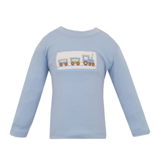 Boys Smocked Long-sleeve T-shirt - Train