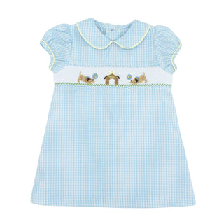 Louisa Dress with Hand-smocking - Puppy House