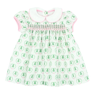 Sutton Smocked Dress - Oh Christmas Tree