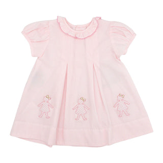 Reese Dress with Applique - Three Dolls