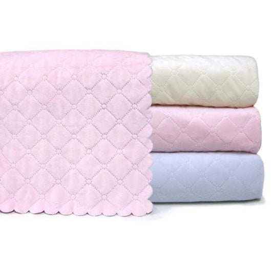 Nanas Singe-Faced Quilted Plush Baby Blanket