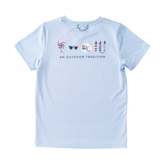 Boys Pro Performance Short-sleeve T-shirt - Patriotic