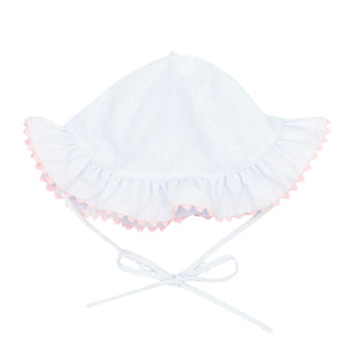 Girls Sunhat with Ric-rac - Pink