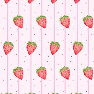 *PRE-ORDER* Lottie Pima Knit Bloomer Set - Strawberry Stripe