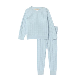 Crawford Cable Knit Set - Buckhead Blue