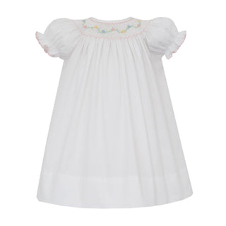 Geometric Smocked Bishop Dress - Florence