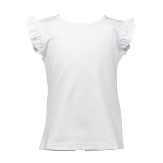 *PRE-ORDER* Girls Pima Knit Flutter-sleeve Shirt