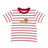 Lab Applique on Red Stripe
