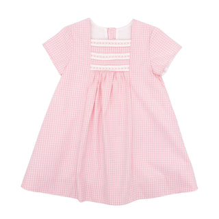 Millie A-line Dress - Pink Check | Angels & Company 5 / Pink Millie A-line Dress - Pink Check | Angels & Company 5 / Pink