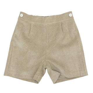 Cream Corduroy Boy Shorts