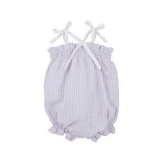 Rosey Romper - Lauderdale Lavender Gingham