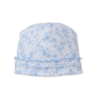 Printed Hat - Old English Roses Blue