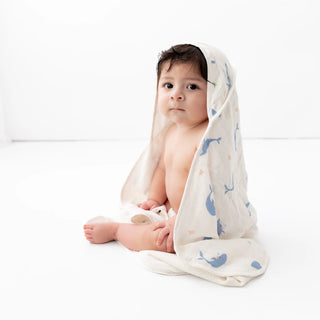 Whale Hooded Towel Set