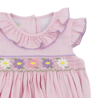 Marion Dress with Smocked Daisies