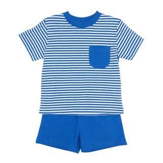 Boys Pocket T-shirt and Pima Shorts Set