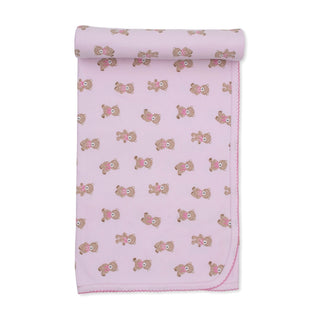 Printed Blanket - Pink Teddy Bear Club