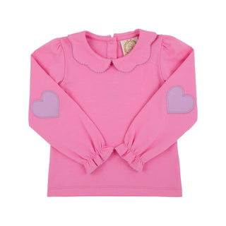 Emma's Elbow Patch Top - Winter Park Pink