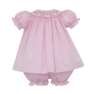 Bishop Bloomer Set with Hand-smocking - Ghosts