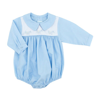 Boys Long-sleeve Peter Pan Collared Bubble with Hand-embroidery - Planes