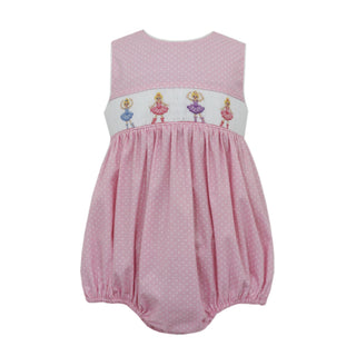 Girls Smocked Ballerina Sleeveless Bubble