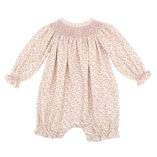 Bishop Romper with Hand-smocking - Melody