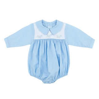 Boys Long-sleeve Peter Pan Collared Bubble with Hand-embroidery - Planes