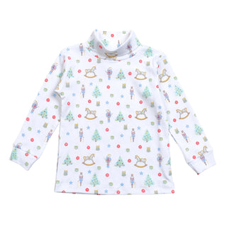 Boys Magic Night Print Pima Turtleneck