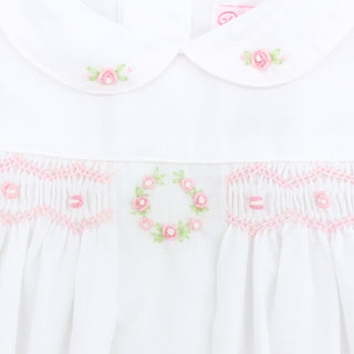 Smocked Bishop Dress with Bloomers and Hat